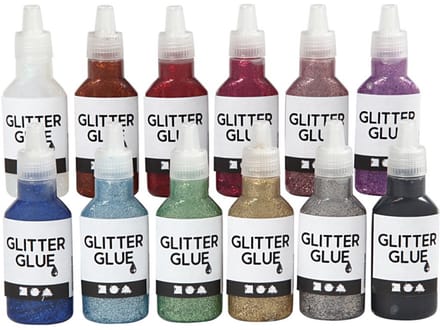 Creativ Company Glitterlijm Set 12x25 ml
