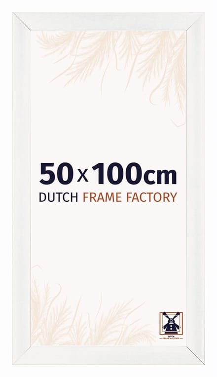 Fotolijst 50x100 cm - MDF - Wit Geveegd - Praag