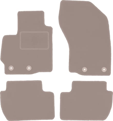 Beige velours matten voor: Mitsubishi ASX crossover (2010-2019)