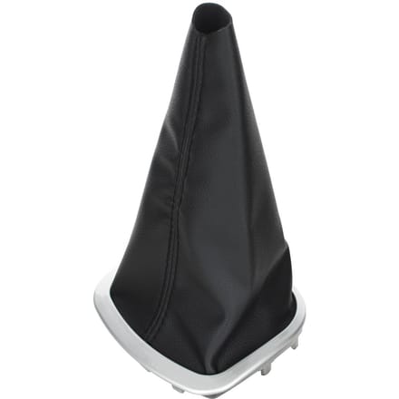 Modecar - Versnellingspookhoes - Zwart - Zilveren Frame - Renault Clio III 2005-2012