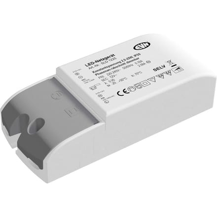 EVN Voedingseenheid 12V/DC 2,5-25W, IP20, 230-240V/AC