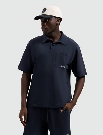 Pure Path Polo Structure Dark Navy (26010115 - 57)