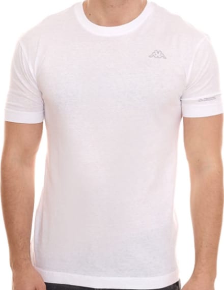 Kappa - 2 Pack - Heren - T-Shirts - Ronde Hals - Wit - Maat M