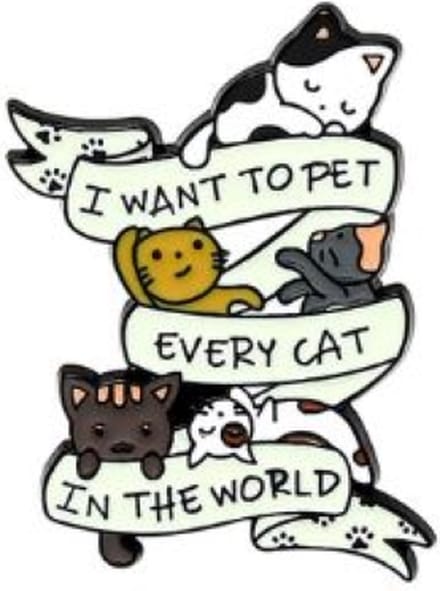 Pin Broche - enamel pin - kledingspeld - Pet every cat