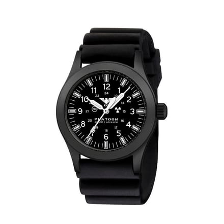 KHS - KHS.PLABSSF.DB - Polshorloge - Heren - PLATOON Black Steel Solar
