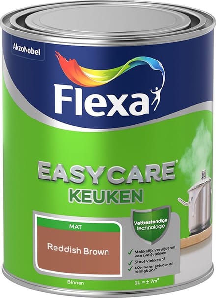 Flexa - Easycare Keuken - Reddish Brown - Mengverf - 1 L