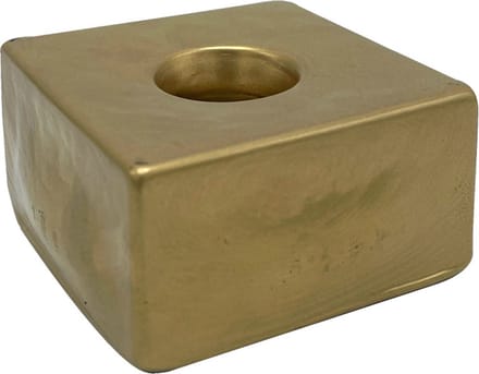 Scentchips® Vierkant Glas Goud kandelaar dinerkaars