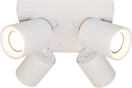 Artdelight - Spot Megano 4 lichts vierkant wit