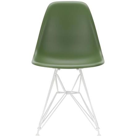 Vitra DSR Eames Plastic Side Chair - forest RE - wit - forest RE