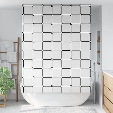 vidaXL - Doucherolgordijn - 160x240 - cm - stofbreedte - 156 - cm