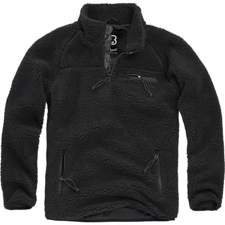 Brandit - Teddyfleece Troyer Pullover Jas - Fleece vest - XL - Zwart