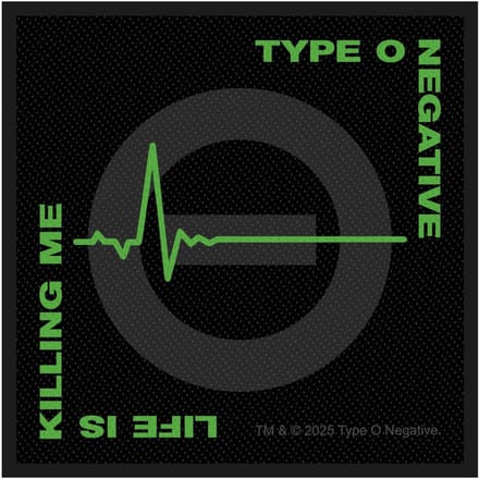 Type O Negative Life Is Killing Me Unisex Patch - meerkleurig - Standard