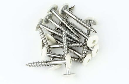 Dak&Gevel Kleurkopschroef 4.8 x 38 mm - RVS-A2 - wit RAL9010 - TX20 (Per 50 stuks)