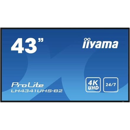 iiyama LH4341UHS-B2 informatiedisplay 108 cm (42,5 inch) lcd 500 cd/m² 4K Ultra HD ingebouwde processor Android 8.0 24/7