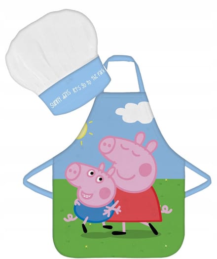Peppa Pig schort met bakmuts