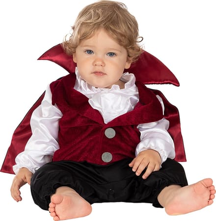 FUNIDELIA Graaf Dracula Kostuum voor baby - Maat: 81 - 92 cm - Zwart