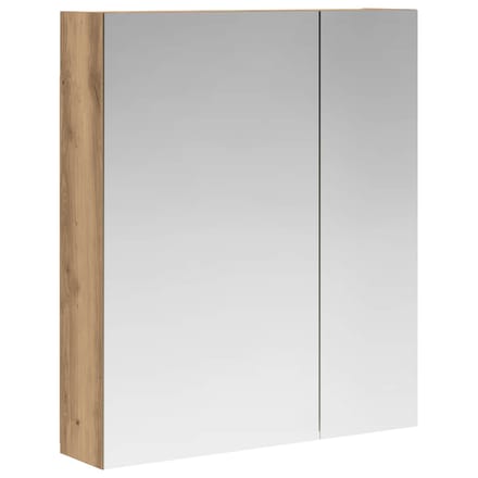 vidaXL - Badkamerspiegelkast - Artisanaal - eiken - 60 - x - 14,5 - x - 70 - cm
