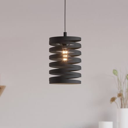 EGLO Cremella Hanglamp - E27(excl.) - industrieel - 18 cm - Zwart