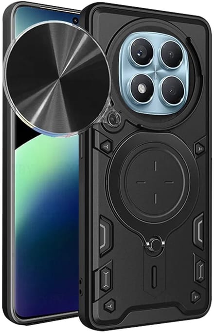 Hoesje geschikt voor Xiaomi Redmi Note 14 Pro 4G - Techsuit CamGuard Pro Back Cover - Zwart