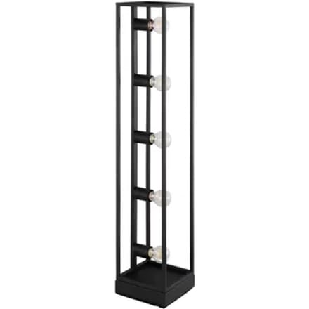 EGLO Eldrick Vloerlamp - E27 - 100 cm - industrieel - Staal - Zwart