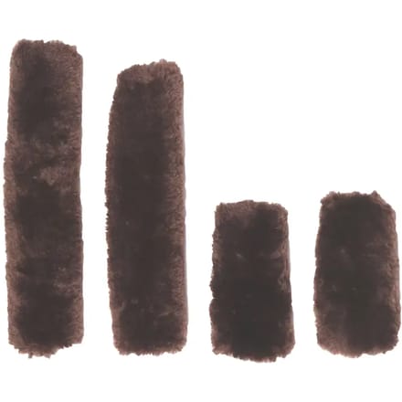 Kentucky Horsewear - Halsterset wol / bont 4 stuks bruin