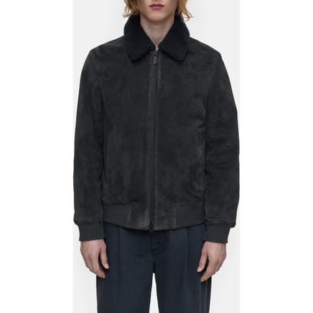 Closed Leather Jacket Shadow Blue Taglia: S | Bomber Outlet | Uomo | Blu