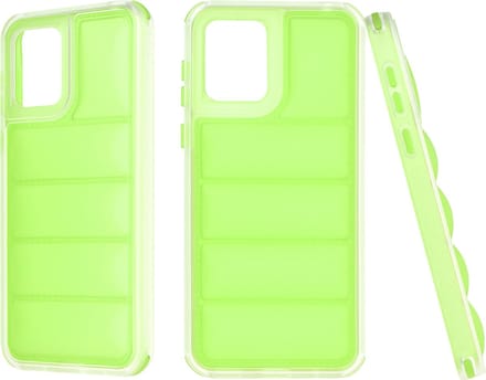 Hoesje geschikt voor Motorola Moto E13 - Techsuit Wave Shield Shockproof Hard Case Back Cover - Groen