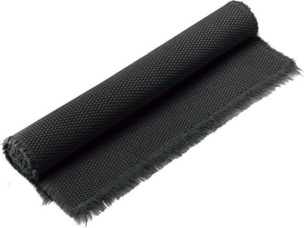 VIVARAISE - Effen badmat Elly Zwart 54 x 110