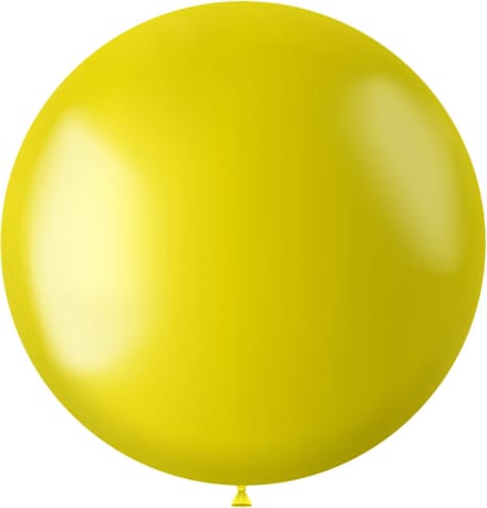 Ballon XL Radiant Zesty Yellow Metallic - 78 cm