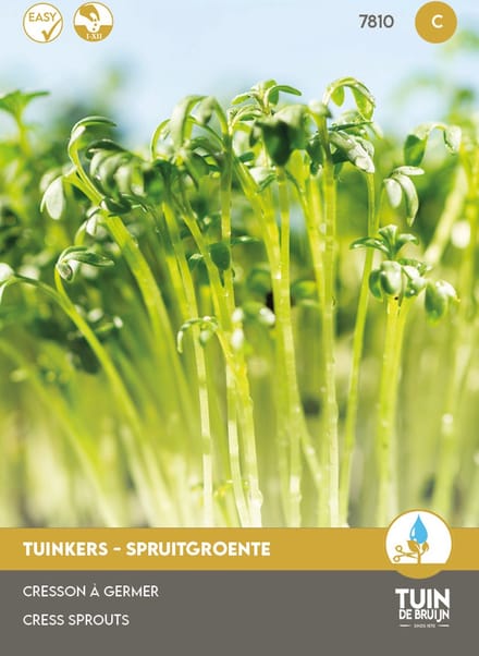 Tuin de Bruijn® zaden - Tuinkers Spruitgroente - kiemgroente - sprouting