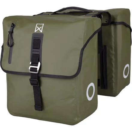 Willex - Roubaix - Dubbele tas 28 liter - 100% waterdicht - Matgroen - Laptop
