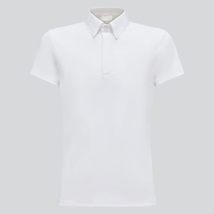 Cavalleria Toscana Jersey Button Wedstrijd Polo Boys S Wit