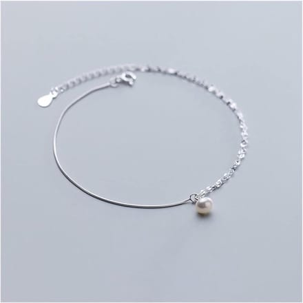 Anklet Parels - Enkelbandje Vrouw - Strand Bezoek - Verstelbaar Ontwerp - One Size - Goud