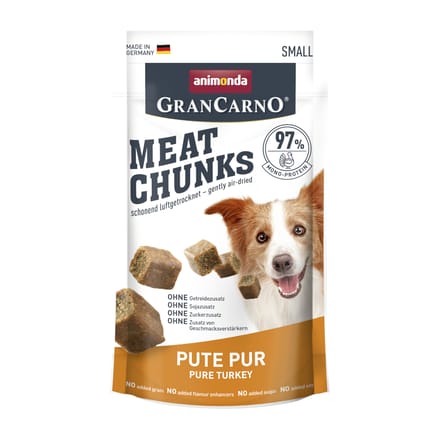 60g Meat Chunks Small Kalkoen Puur Animonda Hond
