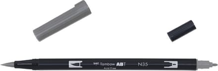 Tombow ABT Dual Brush Pen N35 cool grey12 - Incl. Goodie