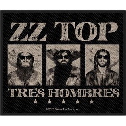ZZ Top Tres hombres Unisex Patch - zwart/grijs - Standard