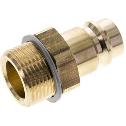 Messing DN 19 Luchtkoppeling Insteeknippel G 1 inch Buitendraad - CLP19-M-B-100