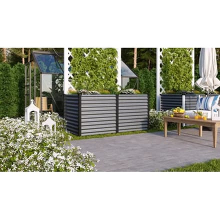 Vitavia Tuinkas Linus 858 - Graniet/zwart - 96x188x86 Cm