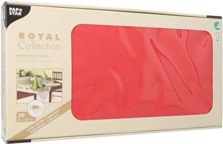 20 Napperon, Tissue "ROYAL Collection" 80 cm x 80 cm rood