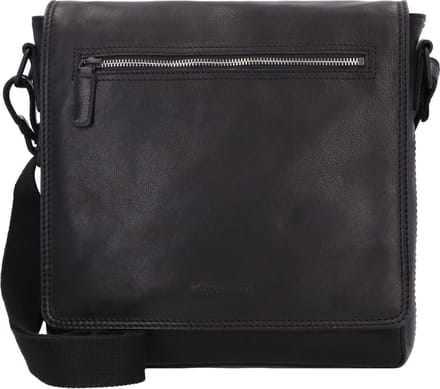 Jack Kinsky Brisbane 4 Schoudertas Leer 28 cm - Jongens - schwarz