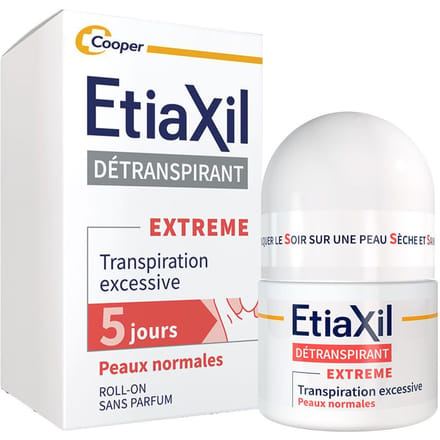 ETIAXIL - Deodorant Behandeling tegen overmatig zweten Oksels EXTREME Normale huid 15 Roller
