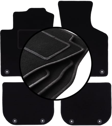 Complete set veloursmatten voor: Audi A3 8L hatchback (1996-2001)