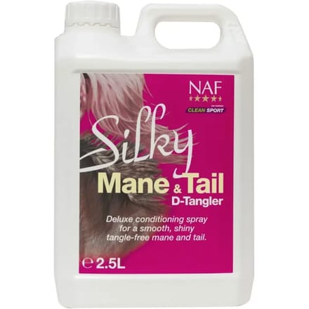NAF - Silky Mane & Tail D-tangler - Antiklit - Navulverpakking - 2.5 Liter