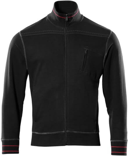 Mascot Frontline Sweatshirt met rits 50353-834 - Zwart - M
