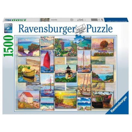 Ravensburger puzzel Coastal Collage - Legpuzzel - 1500 stukjes