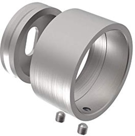 Leuningen buisverbinder roestvrij staal wandanker 42,4mm
