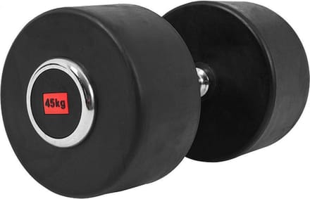 Gorilla Sports Dumbell - Vaste Halter - Gietijzer met Rubber coating - 45 kg