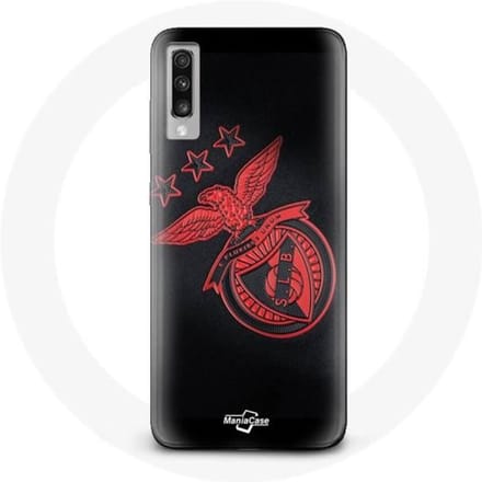 Samsung Galaxy A70 hoesje slb benfica zwarte achtergrond