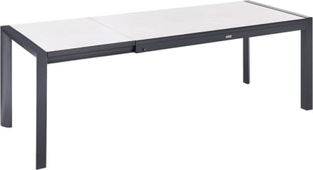 BINASCO - Tuintafel uitschuifbaar - Beige - HPL/Aluminium