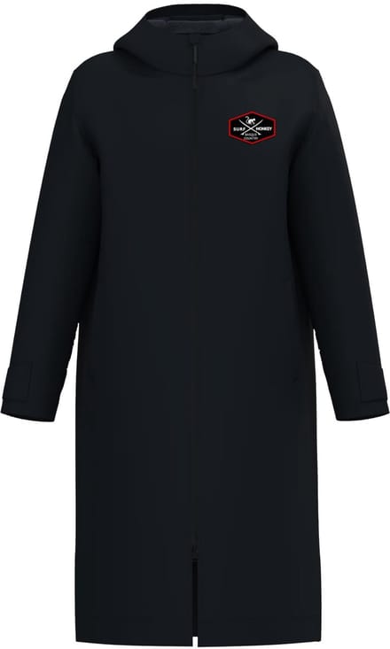 Winter surfponcho - Waterdicht - Volwassenen (Zwart S-M)